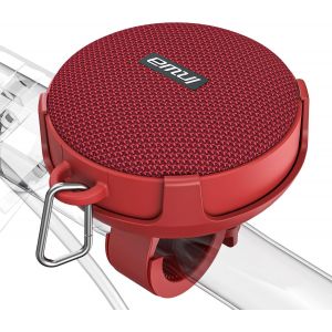 lbgwp60-Haut-Parleurs Bluetooth Pour Bicyclette Avec Mode Carte Tf, Haut-Parleur Portatif Pour Voyages À Vélo Étanche Sans Fil, Micro Intégré Pour Conduire Un Vélo (Rouge) - Neuf