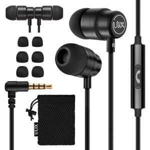 Rider Ecouteurs Filaires, Écouteurs Intra-Auriculaire avec Microphone, Garantie 5 Ans, Jack 3.5mm, Casque Compatible avec Téléphones Portable Samsung, iPhone, Huawei, Xiaomi, Ordinateur - Neuf