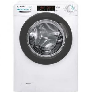 Machine &agrave; laver hublot s&eacute;chante Candy SMART Pro CSWS496TWMRE-47 - 60x54x85 cm (lxpxh) - 66 litres - 9 kg - 1400 tours/min - blanc - Neuf