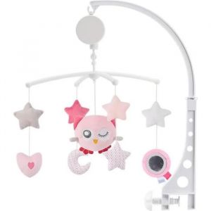 Mobile Musical Pour Lit Bébé,Jouet Animaux Musaical Endormant Lit Bébé--Rose - Neuf