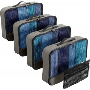 Organisateur De Voyage - Gris Moyen. Organisateurs De Sac Pour Rangement. Packing Cubes Sac - Neuf
