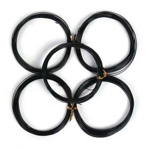 Bonsa&iuml; D'entra&icirc;nement De Fil De 5 Rouleaux En Aluminium Noir De L'artisanat Fil De 2,5-5mm De Diam&egrave;tre De 10 M&egrave;tres Pour Le Jardinage Branche De Fixation - Neuf