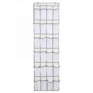 24 Porte En Maille Arri&egrave;re Sac Suspendu De Rangement De Chaussures Non Tiss&eacute;,Poche En Filet,Sac De Rangement Pour Pantoufles Organiser La Porte - Neuf