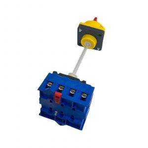 Interrupteur rotatif 4 poles 2 positions OFF/ON 100 A avec panneau en aluminium YMD11100B/4P - Neuf