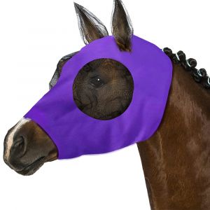 Masque Anti-Mouches Pour Chevaux Avec Couvre-Oreilles, Maille Respirante, Taille Unique - Neuf