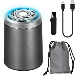 Eryi-Mini Rasoir Électrique Portable, Rasoir Electriques Hommes, Electric Shaver, Ipx7 Étanche Rasoir Homme, Mini Electric Shaver, Portable Tondeuse A Barbe, Rasoir Électrique Wet Dry - Neuf
