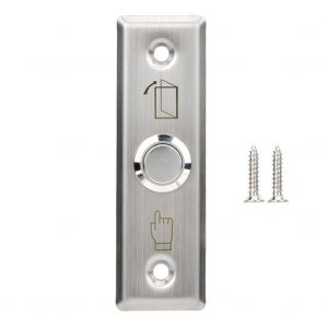 Interrupteur de controle d'acces de porte 12 V, bouton de sortie et de deverrouillage en acier inoxydable - Neuf