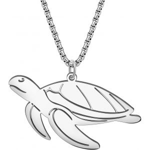 Kal-Collier En Acier Inoxydable Plaqu&eacute; Or 18k Avec Animaux De L'oc&eacute;an Requin Crabe Hippocampe Tortue Dauphin Mignon Pour Femmes Filles Pendentifs Bijoux Pour Cadeaux - Neuf