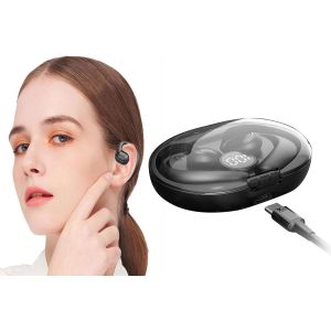 &Eacute;couteurs Bluetooth &agrave; oreille ouverte avec &eacute;tui de chargement et affichage num&eacute;rique - Neuf