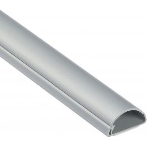 30x15mm Moulure Décorative en Demi-Cercle|1M3015A| Goulotte Électrique|Cache-Câble|1m Longeur,Effet Aluminium - Neuf