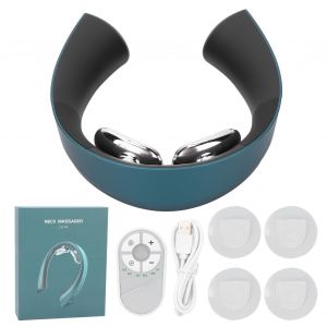 Appareil De Massage Electrique Du Cou, Sans Fil, Chargement Usb, Chauffant, Relaxant, Vert - Neuf
