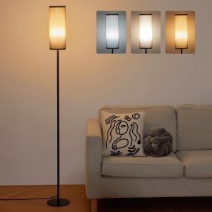 Lampadaires Pour Salon, Lampe Sur Pied Led Moderne, Lampe De Lecture, 3 Températures De Couleur, Lampes De Chevet Réglables Pour Chambre À Coucher, Salon, Bureau (Gris) - Neuf