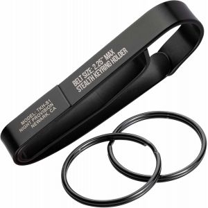 Cauc-Porte-Cl&eacute;s Tactique Furtif Pour Ceintures De Service, Clip De Cl&eacute; &Agrave; D&eacute;gagement Rapide En Acier Inoxydable Avec 2 Porte-Cl&eacute;s Xl Amovibles, Ceinture De 5,7 Cm Maximum Pour Police, - Neuf