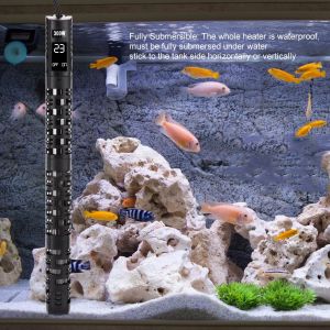 Hjlian Mini Aquarium Submersible, Chauffe-Eau Reglable, Thermostat, Prise Ue 220 V, 300 W - Neuf
