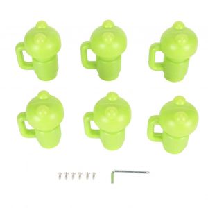 Couverture d'extr&eacute;mit&eacute; de poteau d'enceinte de trampoline en plastique couvercle sup&eacute;rieur de tube de protection de trampoline pour crochet de filet vert - Neuf