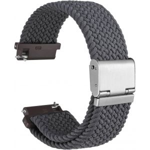 Tress&eacute; Bracelet Montre En Nylon Pour Homme Et Femme, Boucle R&eacute;glable, D&eacute;gagement Rapide, Sangles Sport Tiss&eacute;es, 18mm 19mm 20mm 21mm 22mm - Neuf