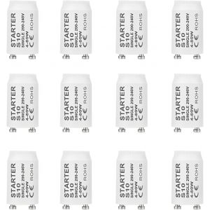 Kal-Pièces Starter Neon, S10 Ampoule Tube Fluorescent Starter, 4-Led Starter, 200-V Starters Pour Tubes Fluorescents, Pour Tubes Fluorescentes Lampes, Tube Led - Neuf