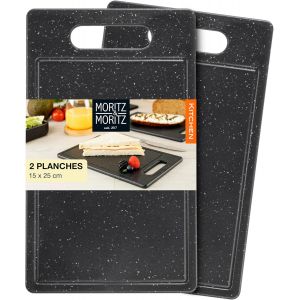 Planche A Decouper Plastique Noire 36 X 27,5 Cm Planche A Decouper Granit Planche &Agrave; D&eacute;couper Plastique Avec Pieds Antid&eacute;rapants Planches &Agrave; D&eacute;couper Cuisine - Neuf