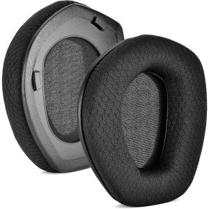 KAL-Rs165 175 185 195 Coussinets D'Oreille De Rechange En Mousse Compatibles Avec Casque Sans Fil Sennheiser Hdr Rs165, Rs175, Rs185, Rs195 Rf, Épaisseur Supplémentaire (Tissu Respirant) - Neuf