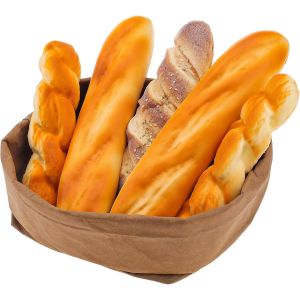 Lot De 5 Faux Pains Réalistes Pour Décoration De Maison,Cuisine,Boulangerie,Restaurant - Neuf