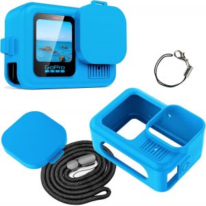 KALANKA-Coque pour GoPro Hero 13 Black, étui de boîtier pour caméra d'action, Housse de Protection Accessoires pour GoPro Hero 13 Black Mini (Bleu) Kit d'accessoires - Neuf