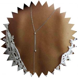 Kal-Boho Perle Dos Cha&icirc;ne Collier Dor&eacute; Toile De Fond Collier R&eacute;tro Corps Cha&icirc;ne &Eacute;t&eacute; Mari&eacute;e Dos Goutte Cha&icirc;ne Long Collier De Mari&eacute;e Lariat Or Cha&icirc;ne Plage Corps Bijoux Pour Femmes Filles - Neuf