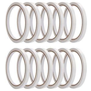 12 Rouleaux De Scotch Double Face Fin, Ruban Adhésif Double Face Papier, Double Face Scrapbooking Pour L'Artisanat, Le Travail Man - Neuf