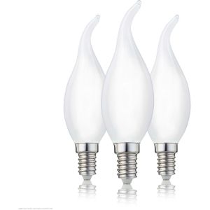 YEMAESRE-Ampoule Led E14 Blanc Chaud, Bougie Coup De Vent 250 Lumens, 2,5W 2700 Kelvins Mat - Neuf