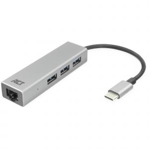 ACT AC7055 station d'accueil USB 3.2 Gen 1 (3.1 Gen 1) Type-C Gris - Neuf