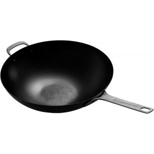 LETNERNY-Karbon Steel Wok En Acier Au Carbone Pour Barbecue Joe Et Big Joe - Neuf