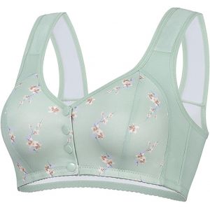 Soutiens-Gorge Pour Femmes Âgées 2025 À Fermeture Avant Améliorés Les Personnes Bralette Sans Fil Maintien Complet Soutien-Gorge Armatures Brassière Soutien Gorge Dos Nu, Soutien Gorge - Neuf