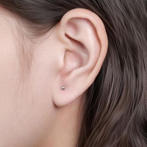 Tianyi-Boucles D'oreilles À Tige En Titane Sans Filetage À Dos Plat, 20 G, Pour Cartilage, Tragus, Labret, Lèvre, Méduse, Conque, Bijoux Hypoallergéniques Pour Homme Et Femme - Neuf