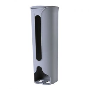 1 support de sac en plastique pour la cuisine, rangement et distributeur de sacs en plastique pour aliments en plastique gris - Neuf