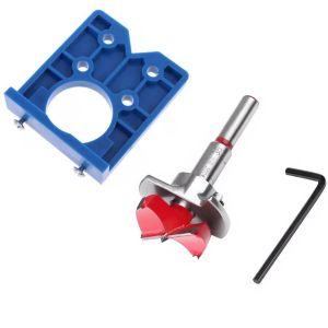 Charni&egrave;re Gabarit Ensembles de Forets, Trou de Positionneur de Bits, Gabarit de Per&ccedil;age de Charni&egrave;re, Gabarit de Charni&egrave;re Dissimul&eacute;, Ouvre-Trou de Charni&egrave;re de 35 mm, Gabarit de Charniere Costume - Neuf