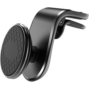 Support Telephone Voiture Magnetique,Support Voiture Auto Universel Rotation 360° Aimant Telephone Voiture Et Un Bouton De Libération Pour Smartphones Et Gps 4.7-6.7 Pouces - Noir[Car780380] - Neuf