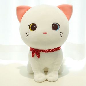 Poupée en peluche de chat de dessin animé Jouet en tissu de chaton en peluche mignon Câlin - Neuf