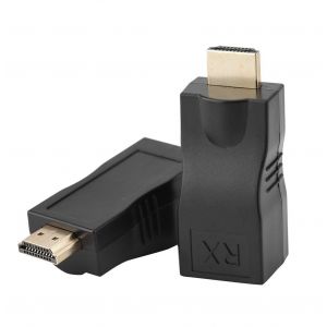 Zer One C&acirc;ble D'extension R&eacute;seau Rj45 Vers Hdmi 1.4,30 M Sur Lan Ethernet 5e/6 Cat. Prise En Charge Du Convertisseur Rj45 Hdmi Cat 3d 4k Pour Ps3 Hdtv Hdpc Stb (1 Paire) - Neuf