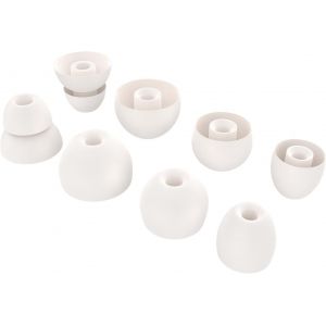 KAL-Lot De 8 Embouts De Rechange En Silicone Compatibles Avec Les Écouteurs Sans Fil Beats By Dr Dre, Powerbeats Pro, Beats X, Urbeats (Blanc) - Neuf