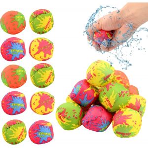 Lot De 24 Balles D'eau Réutilisables En Coton Doux Pour Jongler Avec L'eau, Idéales Pour La Piscine, Les Activités Aquatiques D'été Et Les Jeux De Plein Air. - Neuf