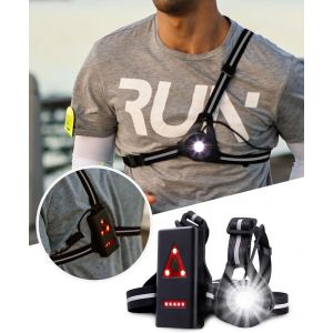 Lampe Frontale Rechargeable Usb Pour Course &Agrave; Pieds Avec &Eacute;clairage Led De 500 Lumens, Angle R&eacute;glable &Agrave; 90 Degr&eacute;s, Et 3 Modes. Lampe Pectorale &Eacute;tanche, Id&eacute;ale Pour Les Activit&eacute;s Sportives En Plein Air - Neuf