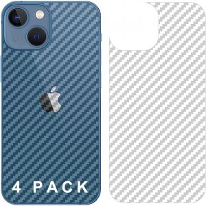 JGD-Film Protection Arriere pour iPhone 13, [4 Pi&egrave;ces] 0.1mm Ultra-Mince Pet Doux Back Flim [Antid&eacute;rapant] [Anti Empreintes Digitales] [Dissipation Thermique] - Neuf