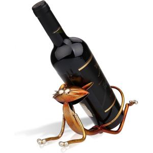Casier à vin en métal Yoga Cat Bottle Rack Sculpture Décoration Ho - Neuf