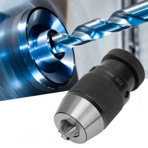 Mandrin de percage sans cle en acier au carbone, mandrin auto-serrant (leger B12 1 a 10 mm) - Neuf