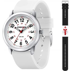 Montre Femme Montre Pour Infirmières,Professionnels Santé,Unisexe Hommes Montre Pour Femmes Adolescents,Bande Couleur Différente Cadeau,Cadran Lumineux,Montre Étanche Analogiques Quartz.[J489] - Neuf