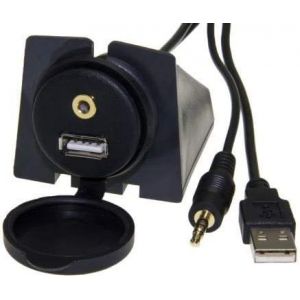 SJZG-Adapter-Universe&reg; 4391 Prise Allume-Cigare Avec Prise Jack 3,5 Mm Encastrable - Neuf