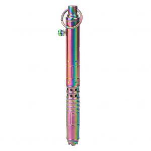 Stylo tactique multifonction en alliage de titane EDC pour l'exterieur, stylo de securite brise-vitre de protection (colore) - Neuf