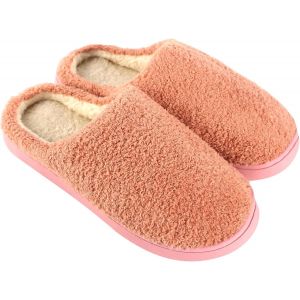 Kalanka-Pantoufles Femme Hiver Chaude Confort Peluche Chaussons Antidérapantes Chausson Hiver Slippers Femme Accueil Slippers Pantoufles Coton D'hiver Pantoufles En Coton Chaussons Maison (Eu 40/41) - Neuf