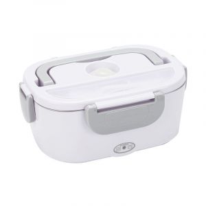 Boîte à lunch électrique 2 en 1, chauffe-aliments électrique pour voiture et usage domestique 220 V et 12 V/24 V 40 W - Chauffe-aliments portable en acier inoxydable - Neuf