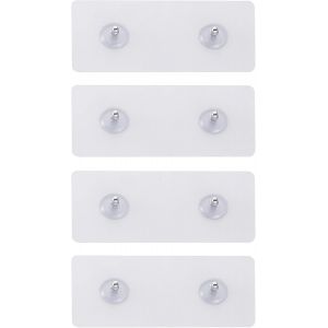 JEXNOVASHOP-Adh&eacute;sif sans Per&ccedil;age Adhesive Accessoire Salle de Bain pour &Eacute;tag&egrave;re de Douche d'angle Montage Mural Adh&eacute;sives de Remplacement Transparents de Nanomat&eacute;riaux 4 Pi&egrave;ces - Neuf