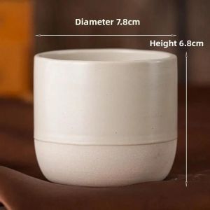 (Grande 170 Ml - < 200 Ml) Tasse À Café Vintage 100 Ml/170 Ml/200 Ml En Céramique Tasse À Thé Cafés De Style Japonais Verres À Boissons Espresso En Grès Pour Restaurants Hôtels - Neuf